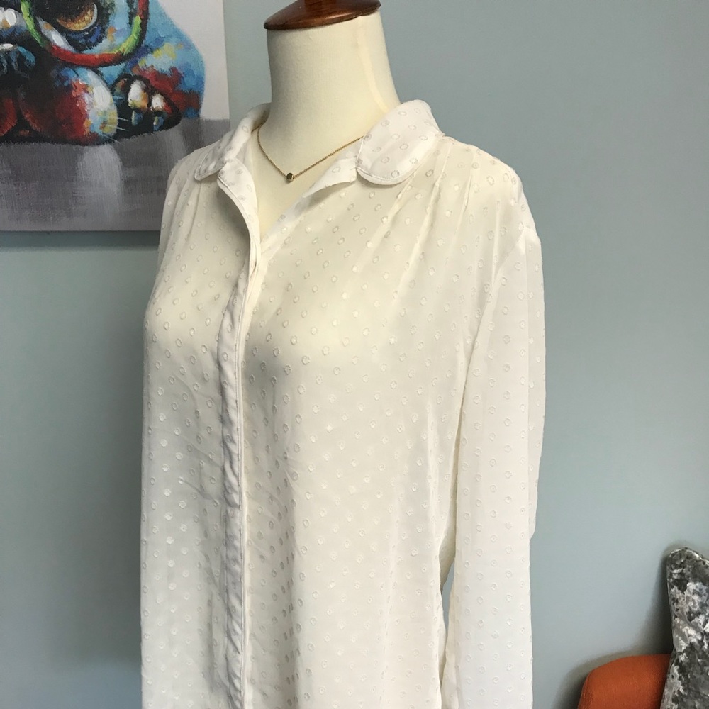 Banana Republic Dot white Blouse - Picture 4 of 6